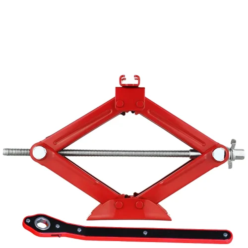 Scissor Jack with Labor-Saving Ratchet Wrench