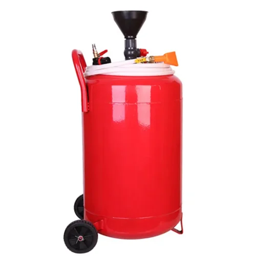 Heavy-duty red steel car wash foam sprayer tank 100L capacity