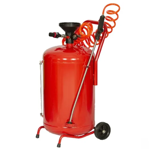 Red steel pneumatic car wash foam sprayer with waxing function