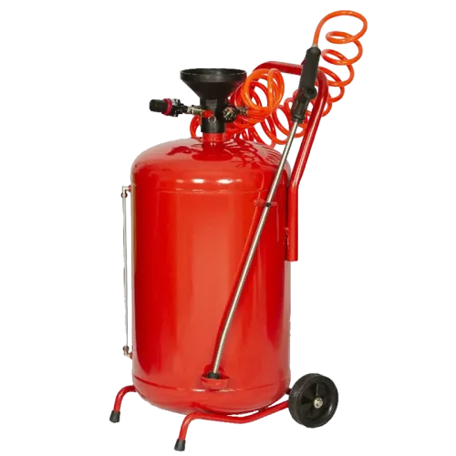Red steel pneumatic car wash foam sprayer with waxing function